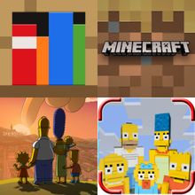 The Simpsons ride Minecraft