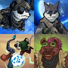Gme with animal like character