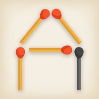Wood Matchsticks: Math puzzle