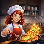 Merge Kitchen Fun Puzzle Games