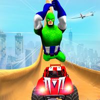 Superheroes Hill Race Car Game