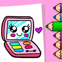 Beauty MakeUp Coloring Book