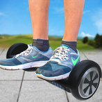 Flip hoverboard master stunts.