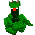 Flying snake 3d in the dungeon