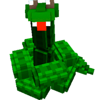 Flying snake 3d in the dungeon