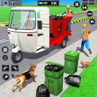 City Trash Rickshaw Driving