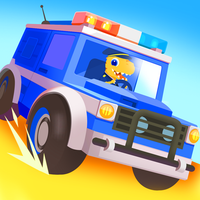 Dinosaur Police Car kids Games