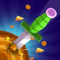 hit slices wood