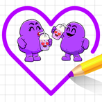 Purple Love: Draw To Connect