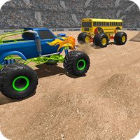 Monster Trucks Muddy Drag Race