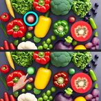 Find the differences vegetable