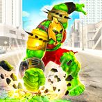 Flying Police Monster Hero Bot