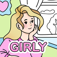 Cozy Girl Life: Coloring Book