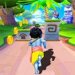 Little Krishna Boy Flute Run