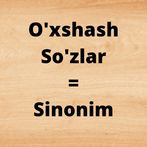 Sinonim so'z o'yin