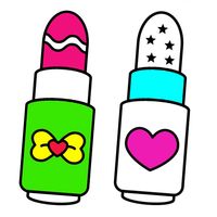 Fashion makeup coloring book