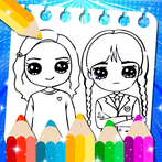 Wednesday Addams 2 Coloring