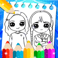 Wednesday Addams 2 Coloring