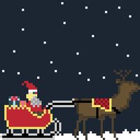 Santa claus saves Christmas