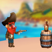 pirate shooting rum