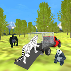 Zoo Animals Transport Truck 3D