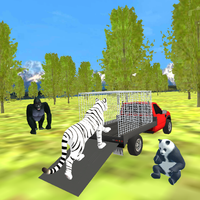 Zoo Animals Transport Truck 3D