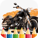 Harley Motorcycle Coloring