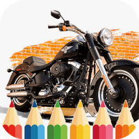 Harley Motorcycle Coloring