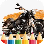 Harley Motorcycle Coloring