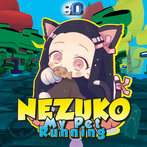 Nezuko Game 3D Run Anime KNY