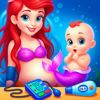 Mermaid Mom & Baby Care Games