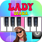 Lady Diana Piano Tiles Game