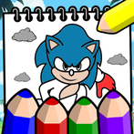 Soni Coloring Blue Hedgehog