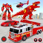 Fire Truck Robot Car Game