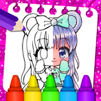 Gacha Anime Coloring Book Life