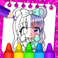 Gacha Anime Coloring Book Life