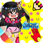 Gacha Nymph Coloring Book game