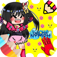 Gacha Nymph Coloring Book game