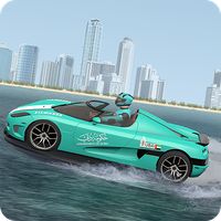 Water Car Stunt Race Car Games