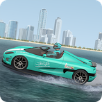 Water Car Stunt Race Car Games