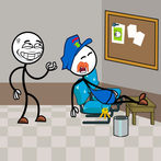 Stickman Thief Puzzle troll
