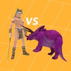 Merge Dinosaur & People Battle