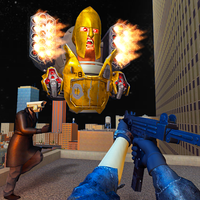 Toilet FPS Shooting Games: Gun