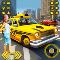 City Crazy Cab: Taxi Games 3d