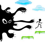 Stickman. Extreme run