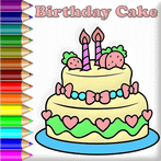 Birthday Cake Coloring