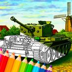 Military Tanks Coloring Book