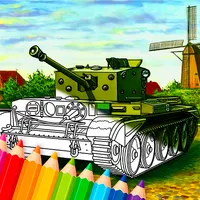 Military Tanks Coloring Book