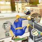 Spider rope flying hero