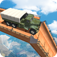 Mega Ramp Army Truck Driving